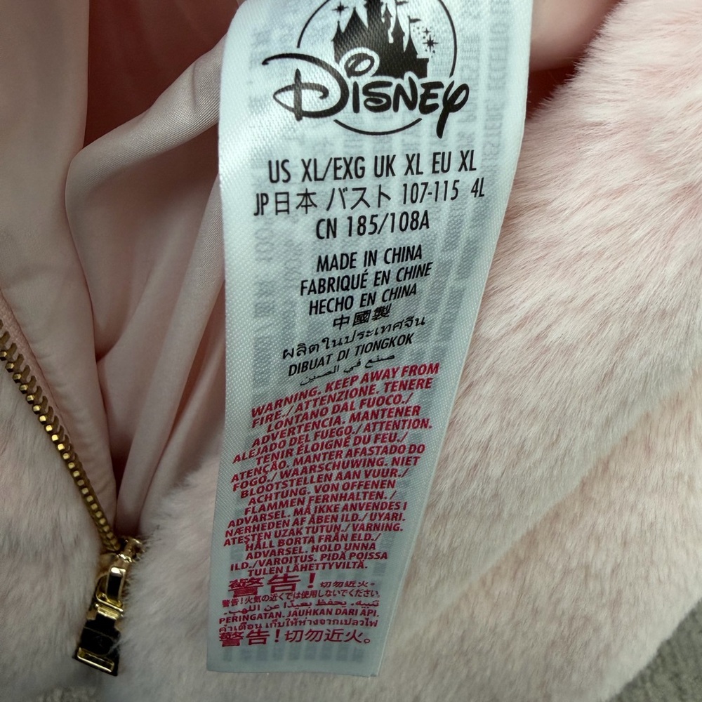 Disney Authentic Pink and Cream Fleece Jacket - Picture 4 of 6